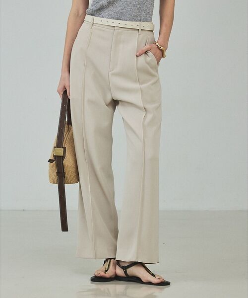qualite / カリテ スラックス・ドレスパンツ | 【セットアップ対応】ドライカルゼフルイドパンツ【予約】（ベージュ）