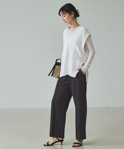 qualite / カリテ スラックス・ドレスパンツ | 【セットアップ対応】ドライカルゼフルイドパンツ【予約】 | 詳細24