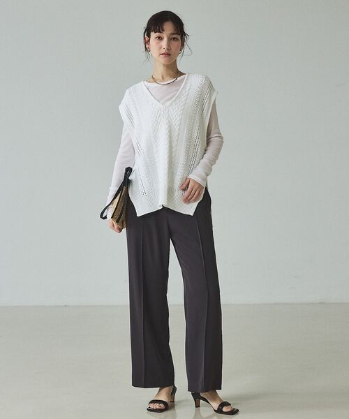 qualite / カリテ スラックス・ドレスパンツ | 【セットアップ対応】ドライカルゼフルイドパンツ【予約】 | 詳細25