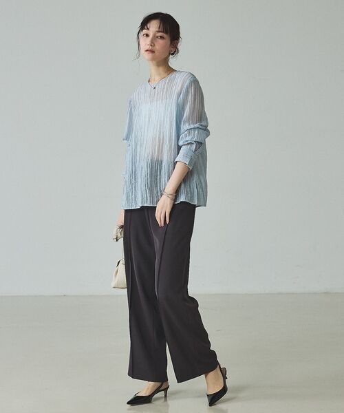 qualite / カリテ スラックス・ドレスパンツ | 【セットアップ対応】ドライカルゼフルイドパンツ【予約】 | 詳細10