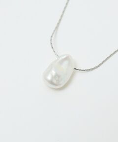 qualite / カリテ ネックレス・ペンダント・チョーカー | 【ステンレス】バロックパールチャームネックレス【予約】