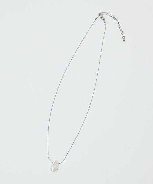 qualite / カリテ ネックレス・ペンダント・チョーカー | 【ステンレス】バロックパールチャームネックレス【予約】 | 詳細1