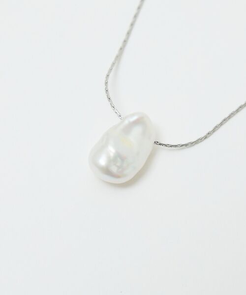 qualite / カリテ ネックレス・ペンダント・チョーカー | 【ステンレス】バロックパールチャームネックレス【予約】 | 詳細2