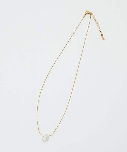 qualite / カリテ ネックレス・ペンダント・チョーカー | 【ステンレス】バロックパールチャームネックレス【予約】 | 詳細5