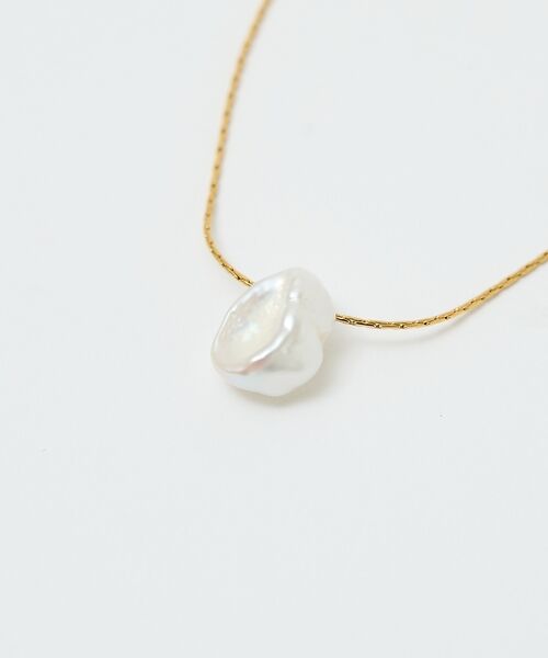 qualite / カリテ ネックレス・ペンダント・チョーカー | 【ステンレス】バロックパールチャームネックレス【予約】 | 詳細6