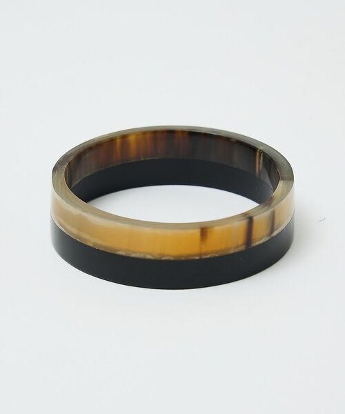 qualite / カリテ ブレスレット・バングル | バッファローホーンウッドコンビバングル【予約】（ブラック）