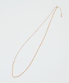 qualite / カリテ ネックレス・ペンダント・チョーカー | オーバルチェーンラリエット【予約】