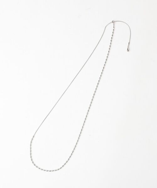 qualite / カリテ ネックレス・ペンダント・チョーカー | オーバルチェーンラリエット【予約】（シルバー）