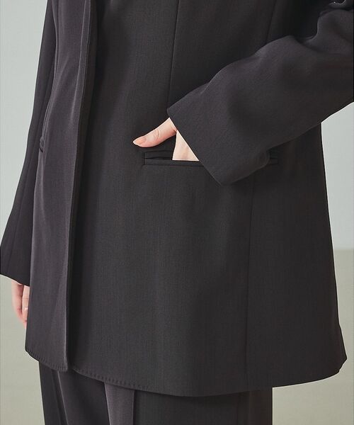 qualite / カリテ ノーカラージャケット | 【UVカット/ストレッチ/セットアップ対応】ドライカルゼノーカラージャケット【予 | 詳細10