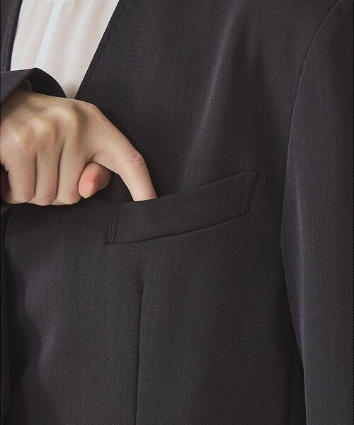 qualite / カリテ ノーカラージャケット | 【UVカット/ストレッチ/セットアップ対応】ドライカルゼノーカラージャケット【予 | 詳細11