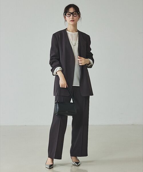 qualite / カリテ ノーカラージャケット | 【UVカット/ストレッチ/セットアップ対応】ドライカルゼノーカラージャケット【予 | 詳細2