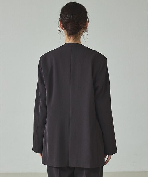 qualite / カリテ ノーカラージャケット | 【UVカット/ストレッチ/セットアップ対応】ドライカルゼノーカラージャケット【予 | 詳細7