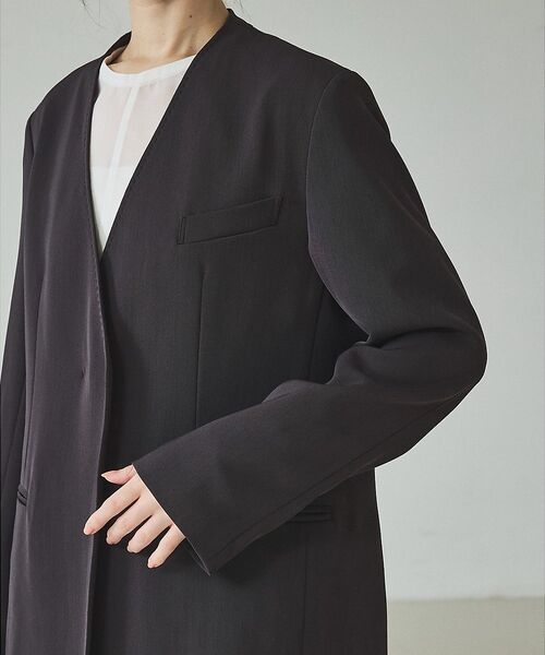 qualite / カリテ ノーカラージャケット | 【UVカット/ストレッチ/セットアップ対応】ドライカルゼノーカラージャケット【予 | 詳細9