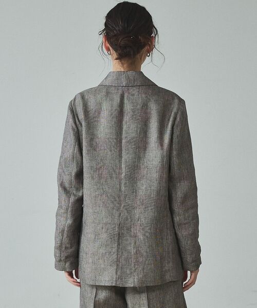 qualite / カリテ テーラードジャケット | 【セットアップ対応】ラメリネンジャケット【予約】 | 詳細11