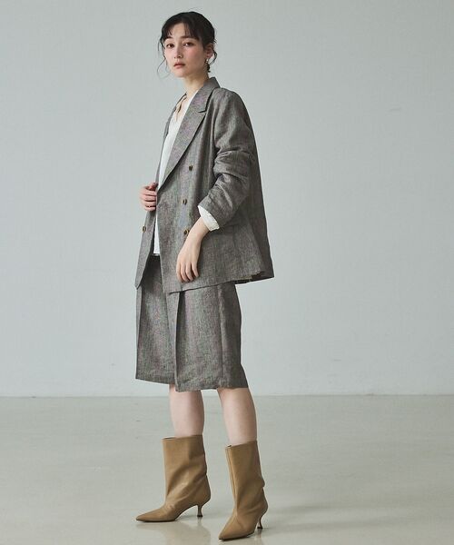 qualite / カリテ テーラードジャケット | 【セットアップ対応】ラメリネンジャケット | 詳細18