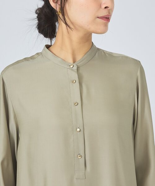 qualite / カリテ ワンピース | 【接触冷感】フィブリルシャツワンピース | 詳細12