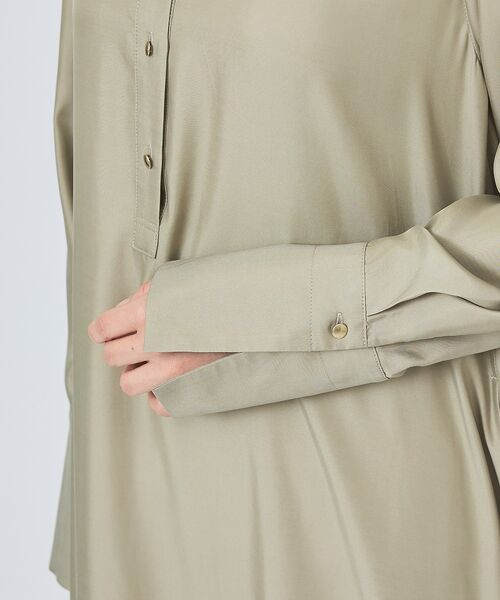 qualite / カリテ ワンピース | 【接触冷感】フィブリルシャツワンピース | 詳細14