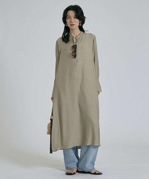 qualite / カリテ ワンピース | 【接触冷感】フィブリルシャツワンピース | 詳細3