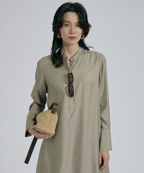 qualite / カリテ ワンピース | 【接触冷感】フィブリルシャツワンピース | 詳細4