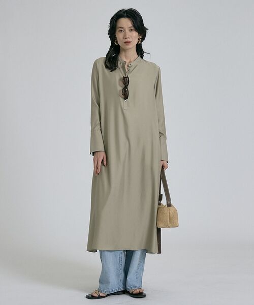 qualite / カリテ ワンピース | 【接触冷感】フィブリルシャツワンピース | 詳細5