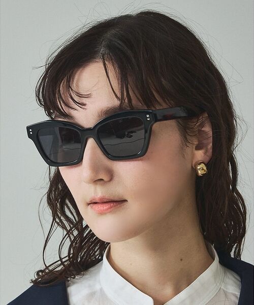 qualite / カリテ その他 | 【国内有数の眼鏡産地】UVカットフォックスサングラス【予約】（ブラック）