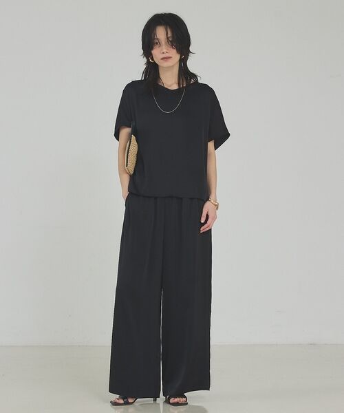 qualite / カリテ シャツ・ブラウス | 【接触冷感＆吸水速乾】クールサテンブラウス/セットアップ対応 | 詳細16