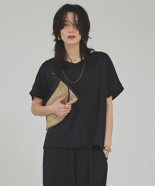 qualite / カリテ シャツ・ブラウス | 【接触冷感＆吸水速乾】クールサテンブラウス/セットアップ対応 | 詳細18