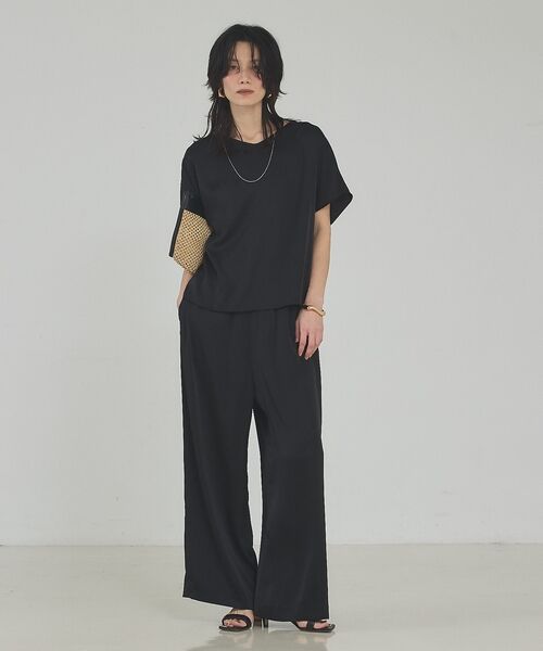 qualite / カリテ シャツ・ブラウス | 【接触冷感＆吸水速乾】クールサテンブラウス/セットアップ対応 | 詳細19