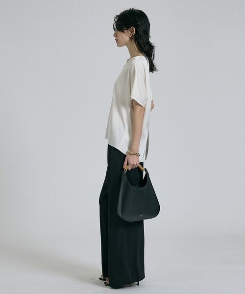 qualite / カリテ シャツ・ブラウス | 【接触冷感＆吸水速乾】クールサテンブラウス/セットアップ対応 | 詳細23