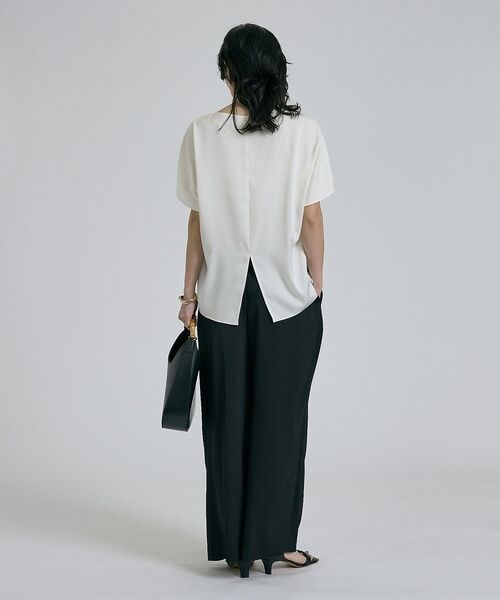 qualite / カリテ シャツ・ブラウス | 【接触冷感＆吸水速乾】クールサテンブラウス/セットアップ対応 | 詳細24