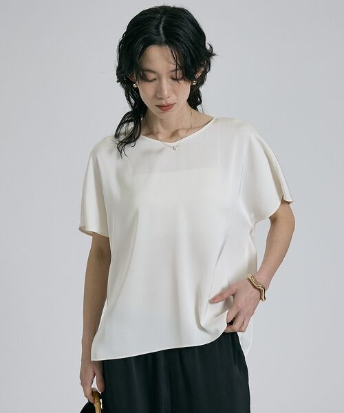 qualite / カリテ シャツ・ブラウス | 【接触冷感＆吸水速乾】クールサテンブラウス/セットアップ対応 | 詳細25