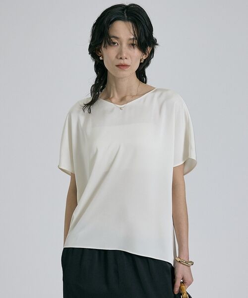 qualite / カリテ シャツ・ブラウス | 【接触冷感＆吸水速乾】クールサテンブラウス/セットアップ対応 | 詳細26