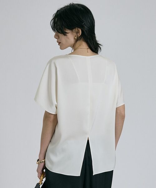 qualite / カリテ シャツ・ブラウス | 【接触冷感＆吸水速乾】クールサテンブラウス/セットアップ対応 | 詳細27