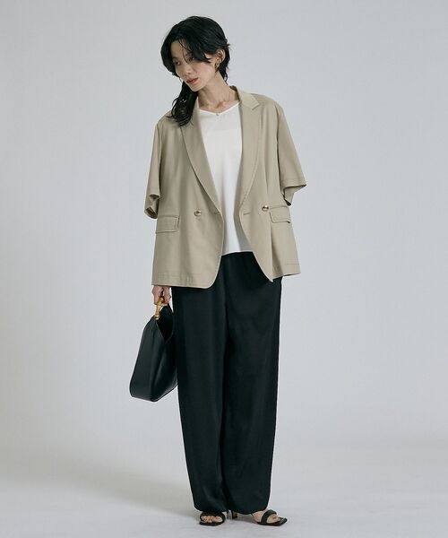 qualite / カリテ シャツ・ブラウス | 【接触冷感＆吸水速乾】クールサテンブラウス/セットアップ対応 | 詳細28