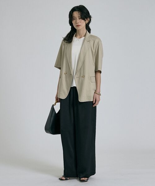 qualite / カリテ シャツ・ブラウス | 【接触冷感＆吸水速乾】クールサテンブラウス/セットアップ対応 | 詳細29