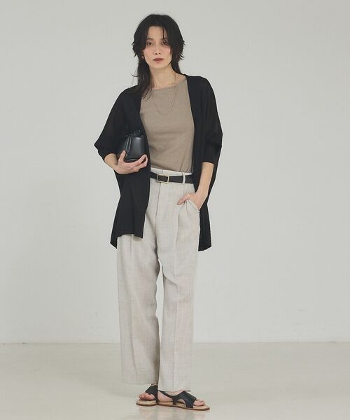qualite / カリテ カーディガン・ボレロ | 【接触冷感】シアーオーバーカーディガン | 詳細10