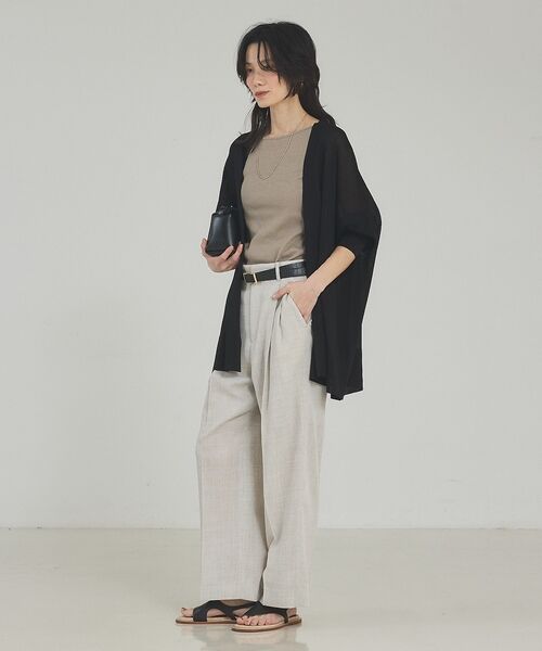 qualite / カリテ カーディガン・ボレロ | 【接触冷感】シアーオーバーカーディガン | 詳細11
