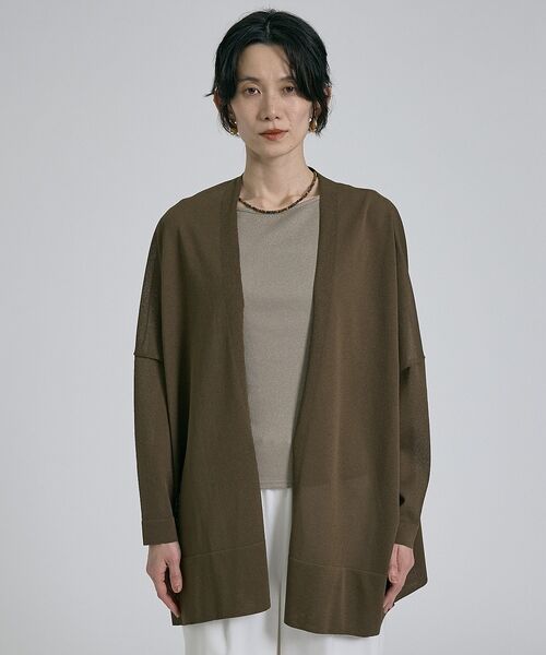 qualite / カリテ カーディガン・ボレロ | 【接触冷感】シアーオーバーカーディガン | 詳細17