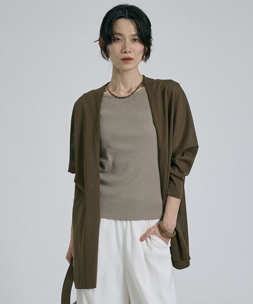 qualite / カリテ カーディガン・ボレロ | 【接触冷感】シアーオーバーカーディガン | 詳細20