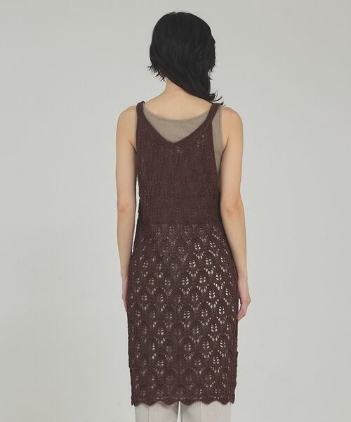 qualite / カリテ キャミソール・チューブトップ | 2WAYリーフパターンロングジレ【予約】 | 詳細14