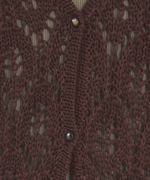 qualite / カリテ キャミソール・チューブトップ | 2WAYリーフパターンロングジレ【予約】 | 詳細17