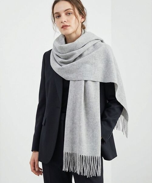 qualite / カリテ マフラー・ショール・スヌード・ストール | ウールストール（グレー）