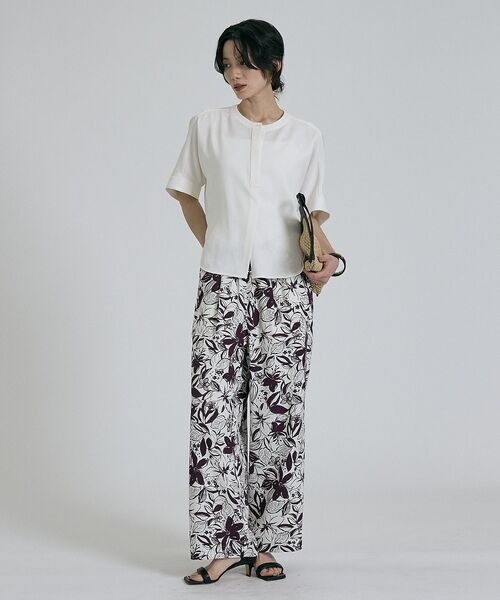 qualite / カリテ シャツ・ブラウス | 【ベストセラーアイテム！新色追加】リネンライクスリットブラウス/セットアップ対応 | 詳細2