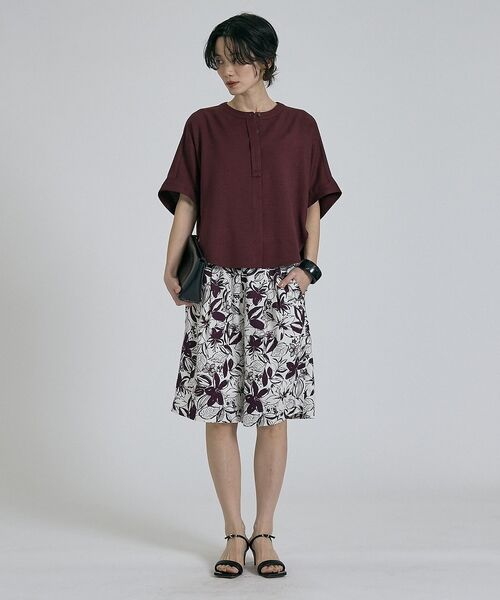 qualite / カリテ シャツ・ブラウス | 【ベストセラーアイテム！新色追加】リネンライクスリットブラウス/セットアップ対応 | 詳細6