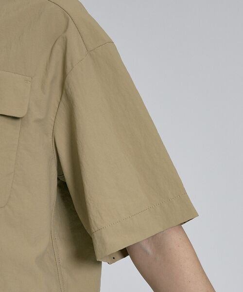 qualite / カリテ シャツ・ブラウス | 【接触冷感＆透湿＆撥水＆UVカット】ナイロンタスランショートシャツ/セットアップ | 詳細11