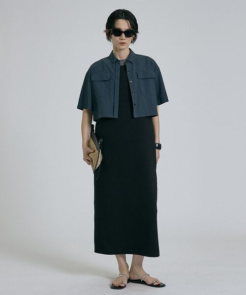 qualite / カリテ シャツ・ブラウス | 【接触冷感＆透湿＆撥水＆UVカット】ナイロンタスランショートシャツ/セットアップ | 詳細15