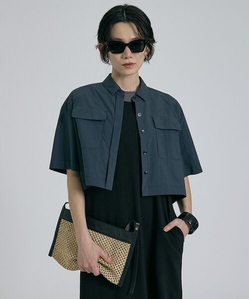 qualite / カリテ シャツ・ブラウス | 【接触冷感＆透湿＆撥水＆UVカット】ナイロンタスランショートシャツ/セットアップ | 詳細19