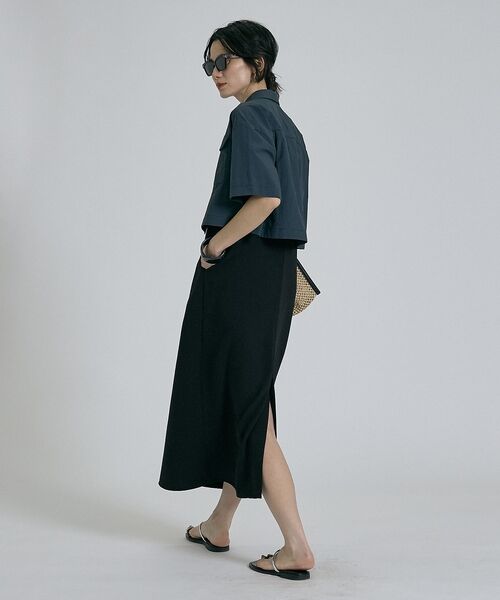 qualite / カリテ シャツ・ブラウス | 【接触冷感＆透湿＆撥水＆UVカット】ナイロンタスランショートシャツ/セットアップ | 詳細21