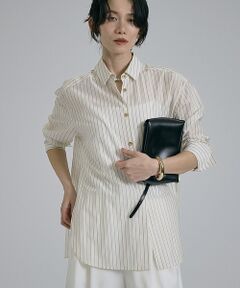 qualite / カリテ シャツ・ブラウス | ラメストライプシャツ【予約】