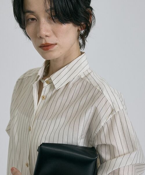 qualite / カリテ シャツ・ブラウス | ラメストライプシャツ【予約】 | 詳細6